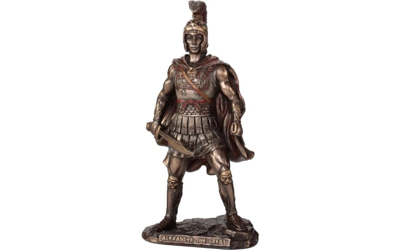 Μέγας Αλέξανδρος: Βασιλιάς της Μακεδονίας (Αγαλμα Ηλεκτρόλυσης Μπρούτζου & Ρητίνης 17.5εκ)